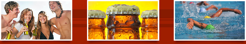 Jugendliche, Biere, Schwimmer
