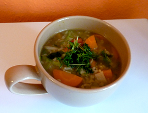 Reis-Gemüse-Suppe